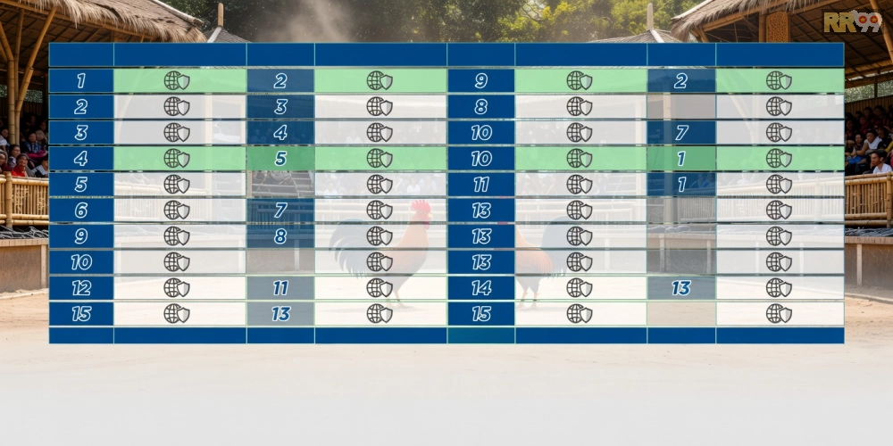 Top 2 nền tảng đá gà quốc tế rr99 uy tín với biểu đồ xếp hạng và logo các nhà cái hàng đầu