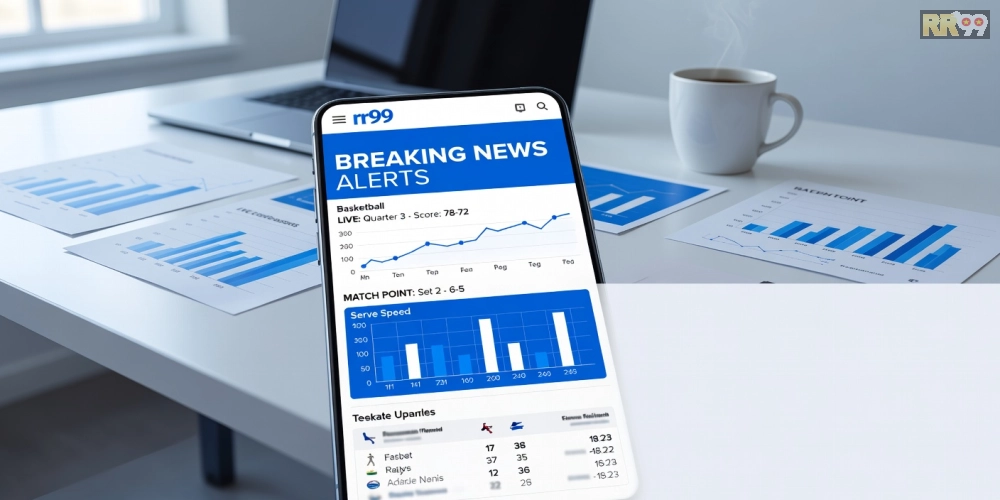 Hình ảnh cập nhật tin thể thao rr99 nhanh chóng với biểu đồ thống kê trận đấu.