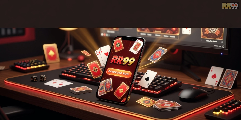 Ứng dụng tải game bài RR99 trên điện thoại với giao diện sống động