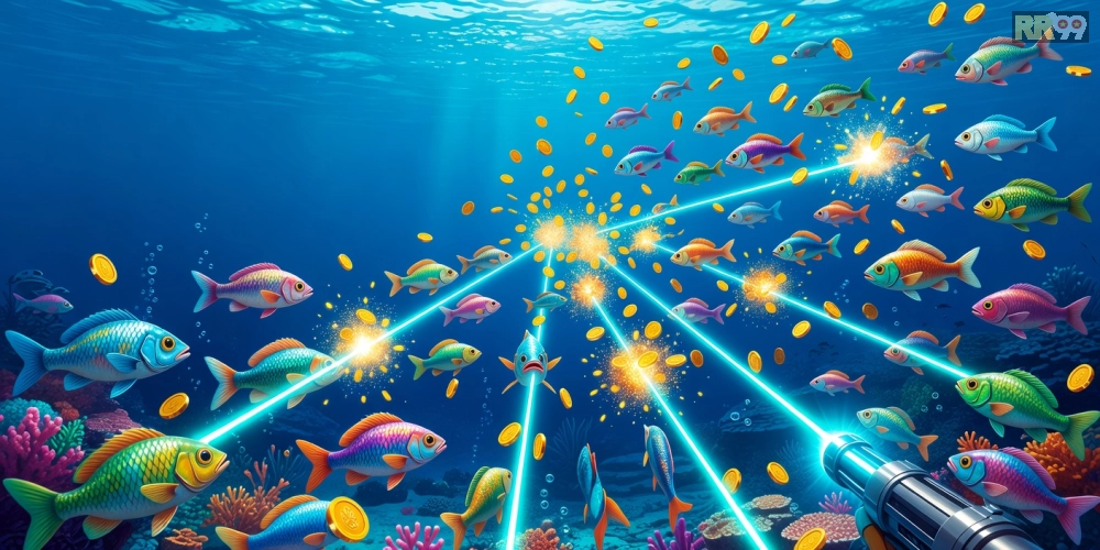 Giao diện Rikvip với các loài cá đa dạng và tính năng đổi thưởng nhanh chóng