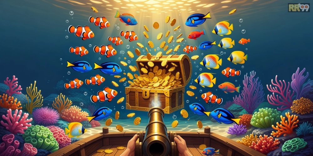 Trải nghiệm trò chơi Đại Dương Vàng RR99 với cá vàng khổng lồ và phần thưởng hấp dẫn